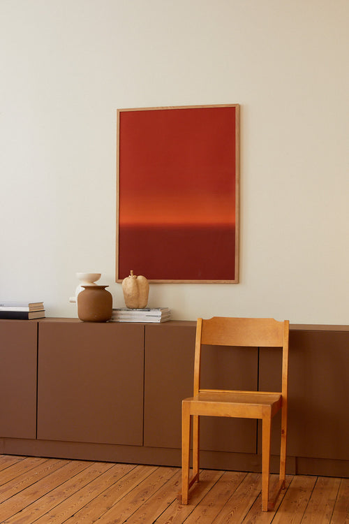 Rectangular color swatch with a gradient of brown shades on a white background