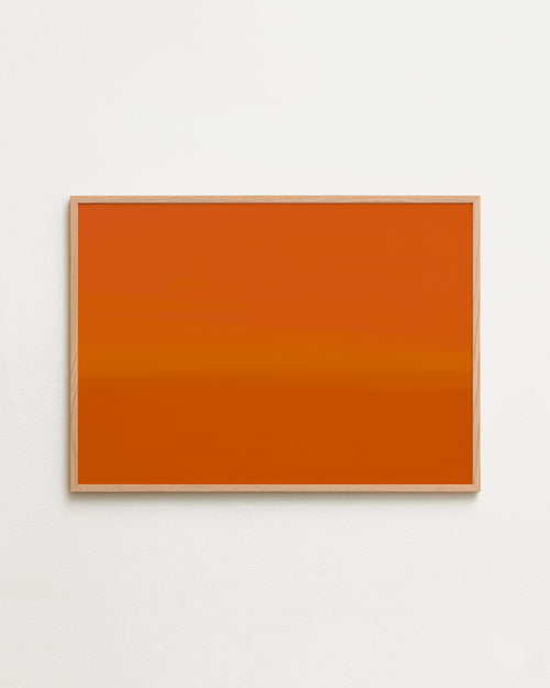 Solid orange square on a white background