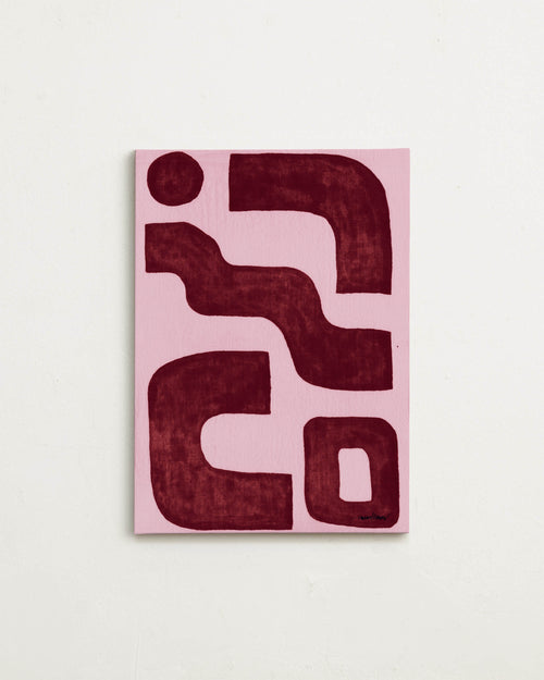 Canvas - Linen burgundy