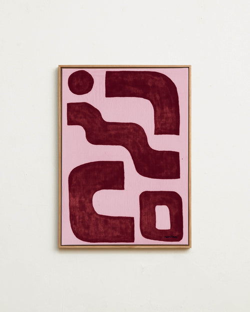 Canvas - Linen burgundy