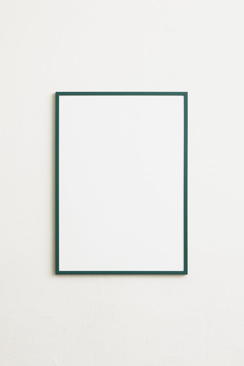 Green wooden frame