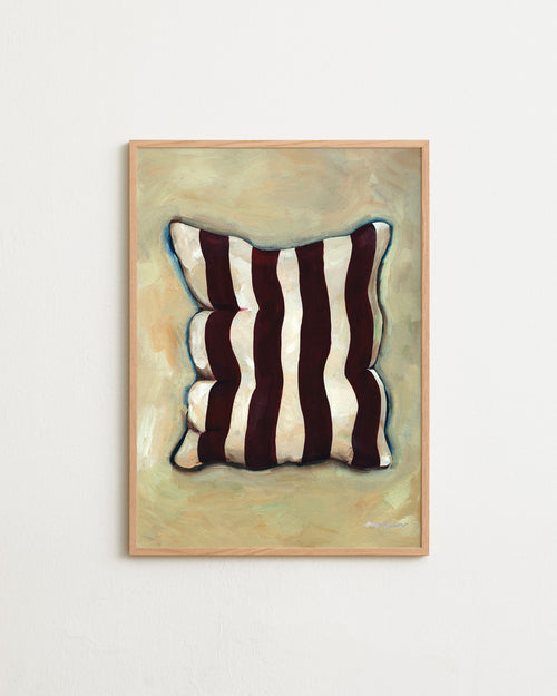 Wide stripe pillow