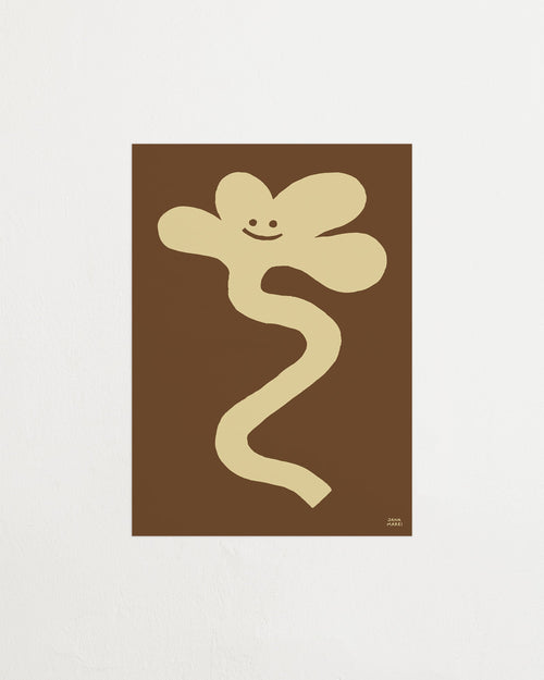 Wavy Flower Brown