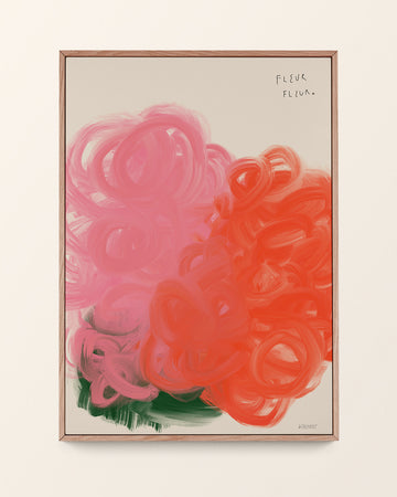 Ljudabsorbent ljus Ekram - Fleur fleur - Abstracta x Wall of Art
