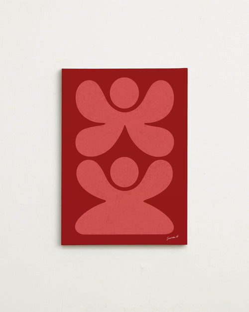 Canvas - Figures Pink