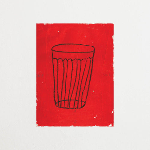Red Glass Isis-Maria Poster