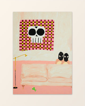 Thugs - Lekfull målning i rosa - Jessica Hallbäck