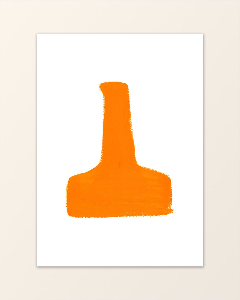 Oi! III - Minimalistisk poster i orange - Nari Jo